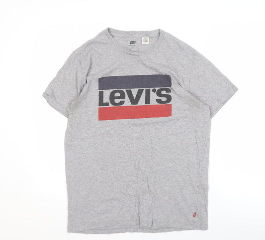 Levi's Grey Medium Men's T-Shirt with Logo