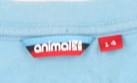Animal Women's Blue Long Sleeve T-Shirt Size 14