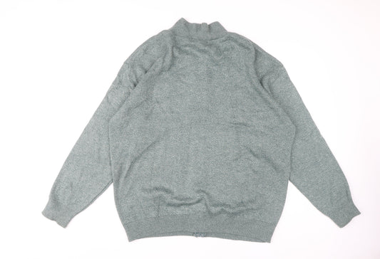 Greenwoods Men's Grey Full Zip Jumper XL