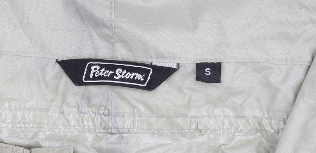 Peter Storm Men's Grey Anorak Jacket S Hooded Waterproof 36"-38"