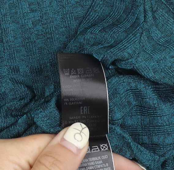 Marks and Spencer Women's Green Long Sleeve Top
