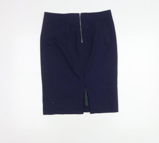 Marks and Spencer Women's Blue Pencil Skirt, Size 12