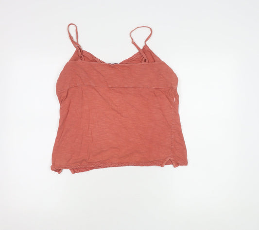 Fat Face Women's Red Cotton Camisole Tank Size 14