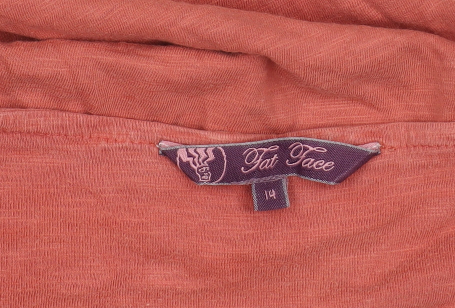 Fat Face Women's Red Cotton Camisole Tank Size 14
