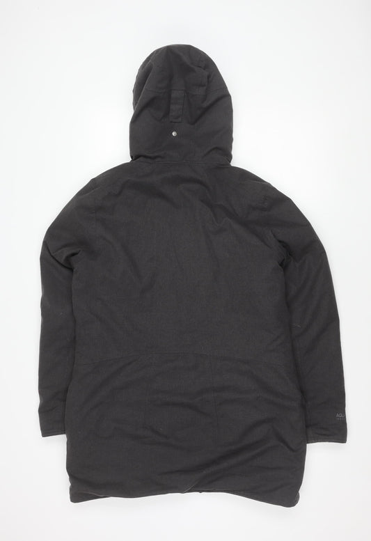 Craghoppers Women's Grey Hooded Waterproof Jacket Size 12