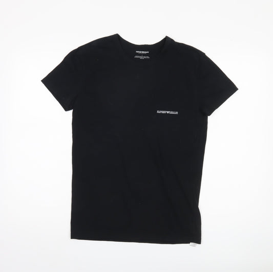Emporio Armani Men's Black L Short Sleeve T-Shirt