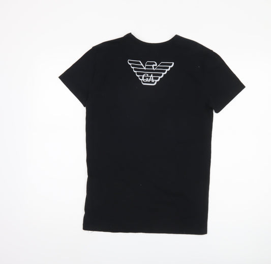 Emporio Armani Men's Black L Short Sleeve T-Shirt