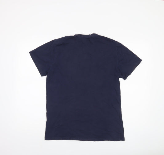 Craghoppers Men's Blue Graphic Print T-Shirt - M