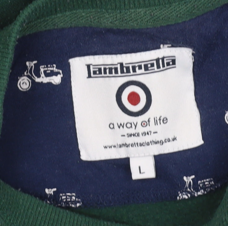 Lambretta Men's Green Vintage Sweatshirt - Size L