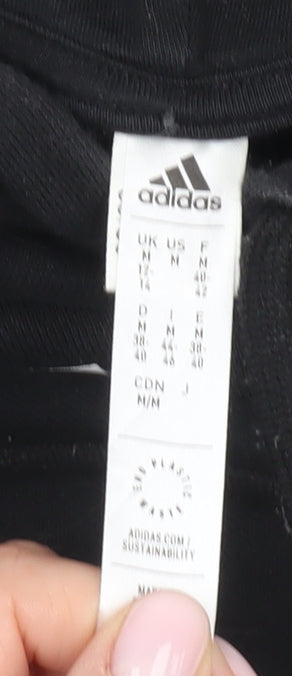 Adidas Women's Black Pullover Hoodie, Size 14, Cotton