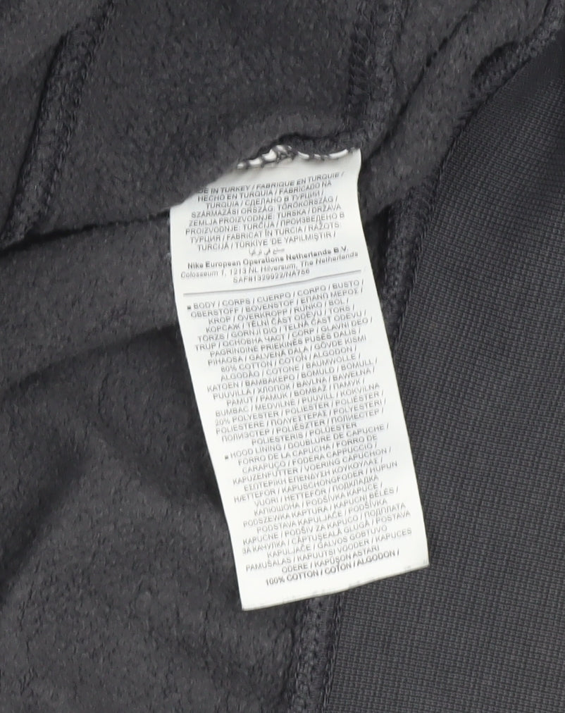 Nike Men's Grey Pullover Hoodie S Fleece