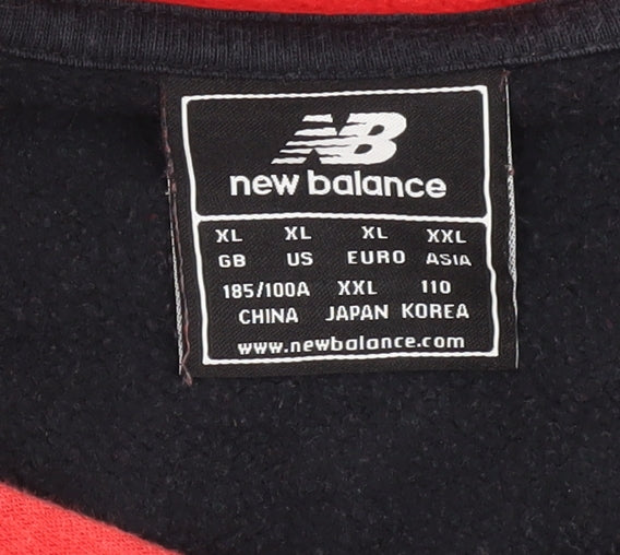 New Balance Men's XL Red & Black Hoodie
