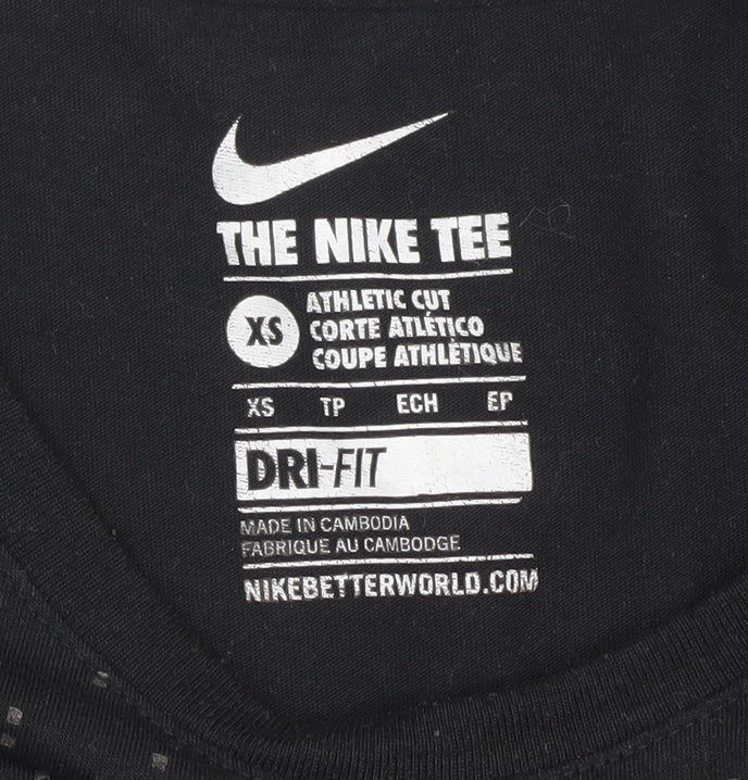 Nike Women's XS Black Athletic T-Shirt