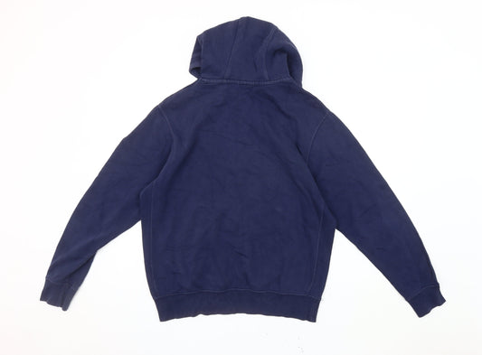 Nike Men's Blue Graphic Logo Pullover Hoodie S