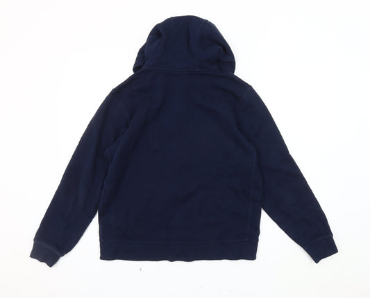 Nike Boys Blue Basic Hooded Jacket 13 Years