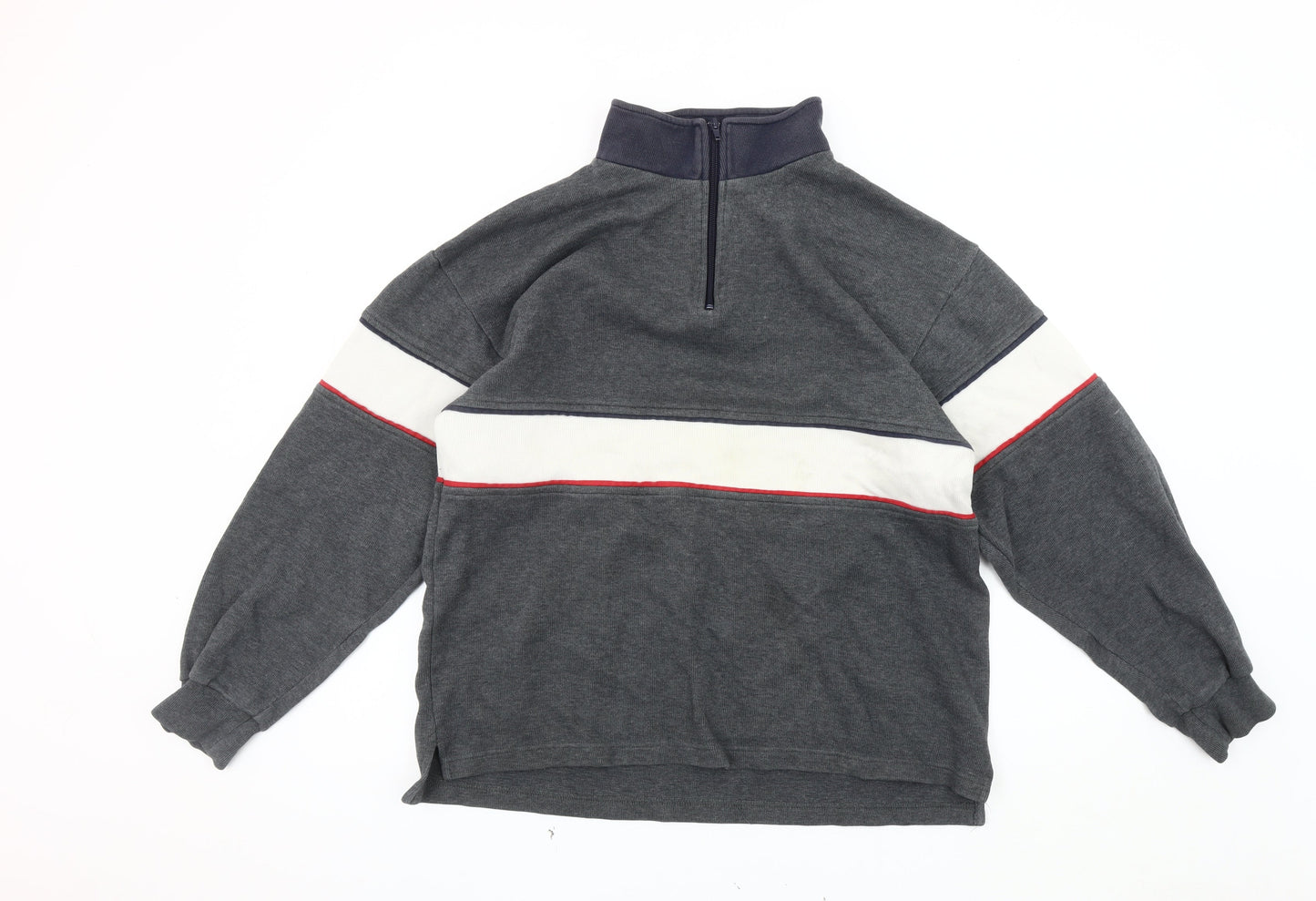 Helly Hansen Men's Grey 1/4 Zip Sweatshirt Size L