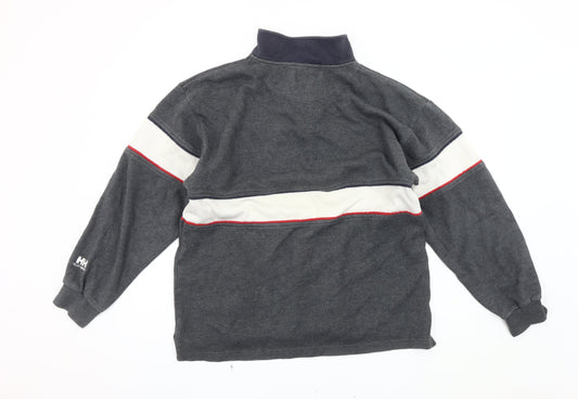 Helly Hansen Men's Grey 1/4 Zip Sweatshirt Size L