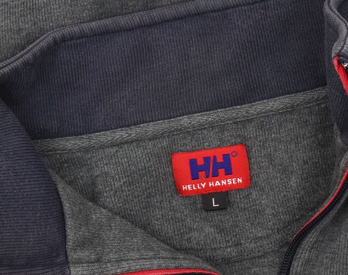 Helly Hansen Men's Grey 1/4 Zip Sweatshirt Size L