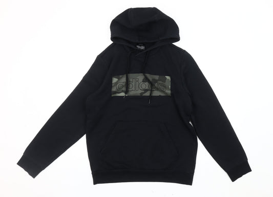 Additional front view of Adidas Men's Black M Pullover Hoodie