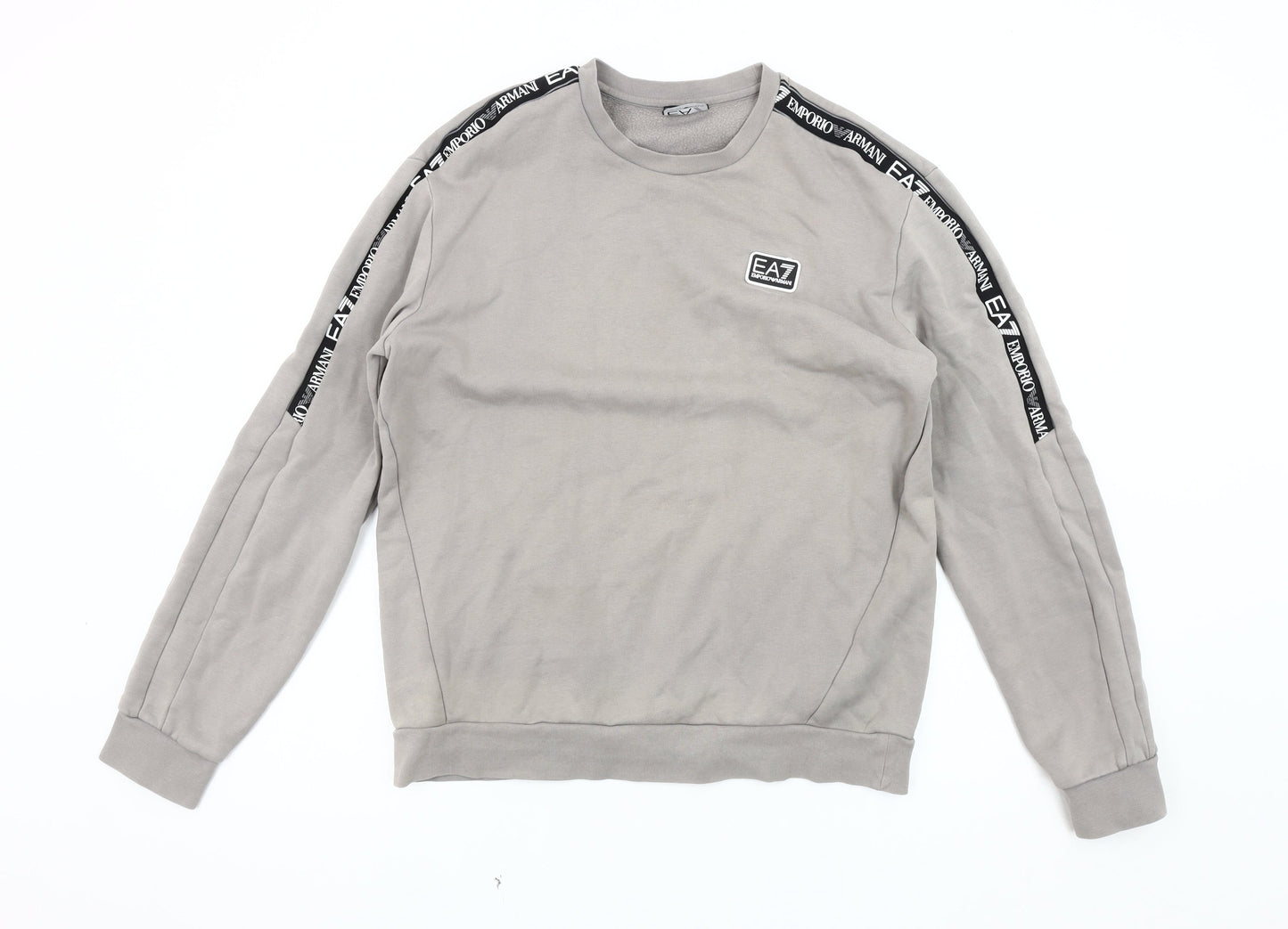 Emporio Armani Men's Grey Logo Sweatshirt Pullover L