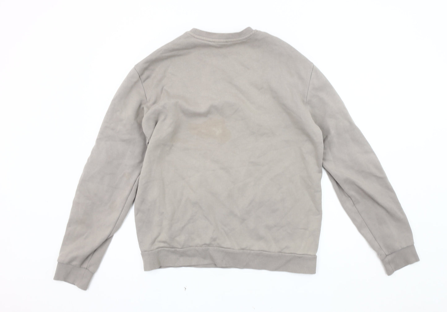 Emporio Armani Men's Grey Logo Sweatshirt Pullover L