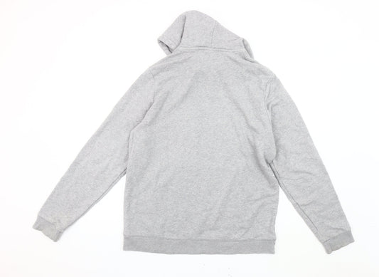 Reebok Men's Grey Pullover Hoodie - L