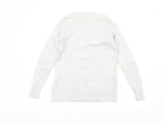 White Stuff Women's Grey Pullover Jumper Size 8