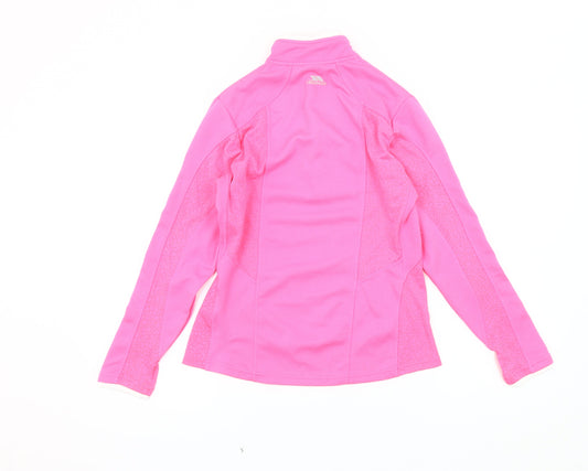 Trespass Women’s Pink Half-Zip Sweatshirt Size 12