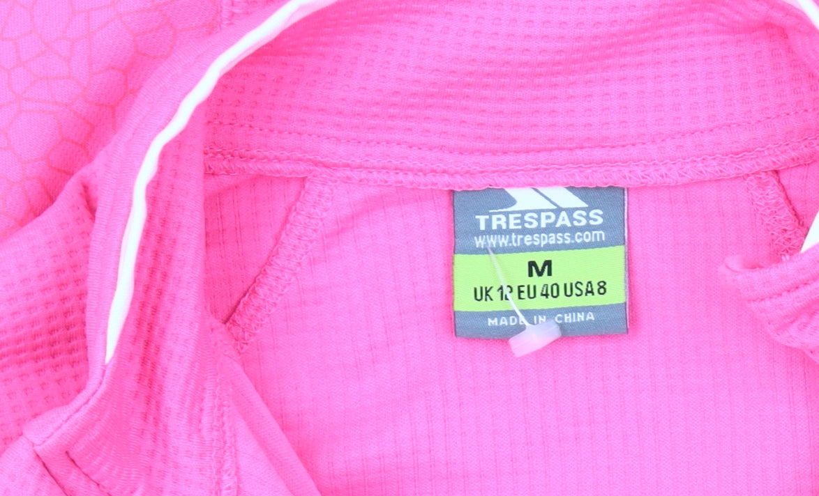 Trespass Women’s Pink Half-Zip Sweatshirt Size 12
