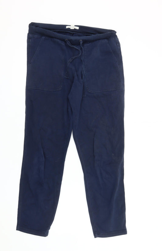 White Stuff Women's Blue Jogger Trousers Size 8
