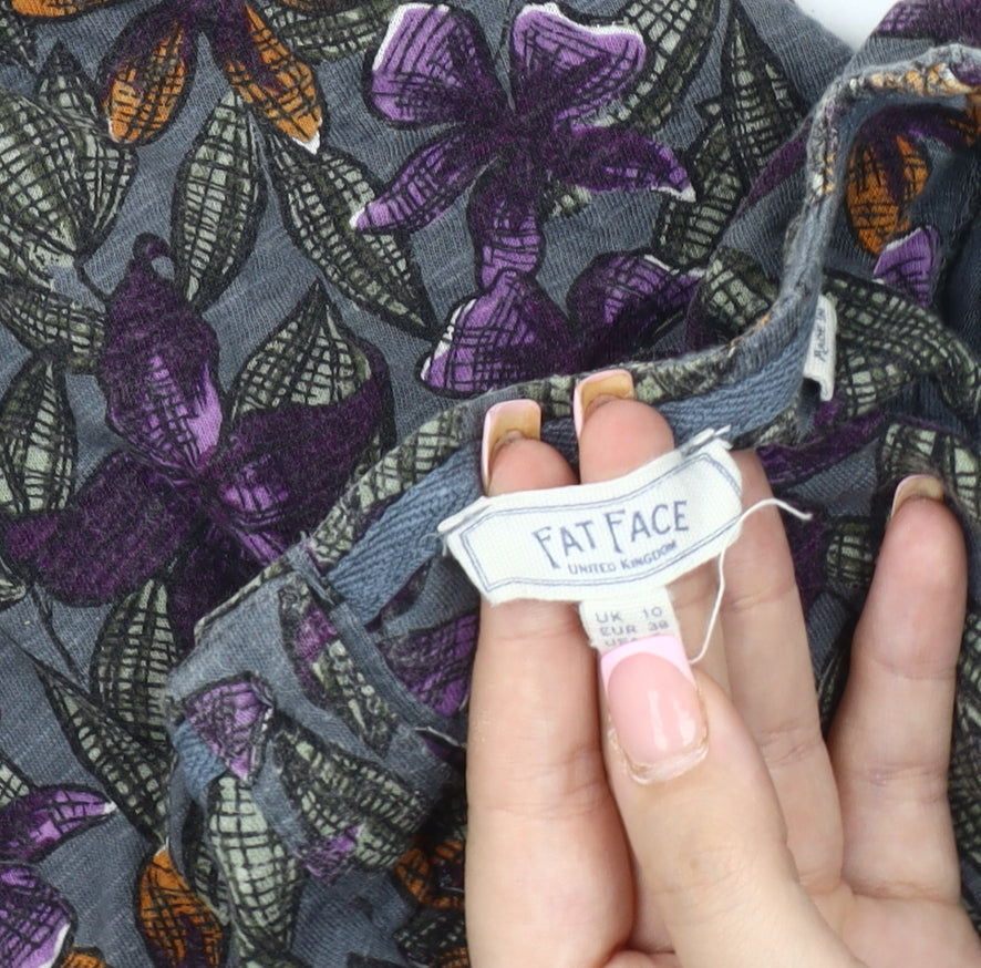 Fat Face Women's Multicoloured Floral Blouse Size 10
