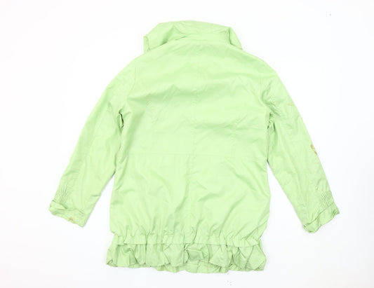 TAGG Women's Green Hooded Rain Coat Size 10