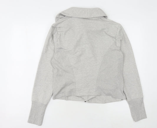 H by Halston Grey Women's Zip Sweatshirt Size 18