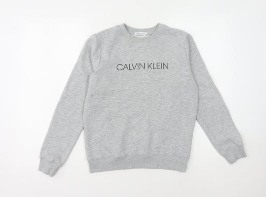 Calvin Klein Grey Women's Pullover Sweatshirt Size 14