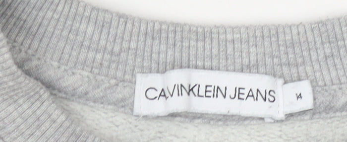 Calvin Klein Grey Women's Pullover Sweatshirt Size 14