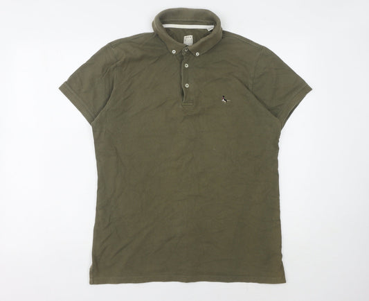 Jack Wills Men's Green Polo M
