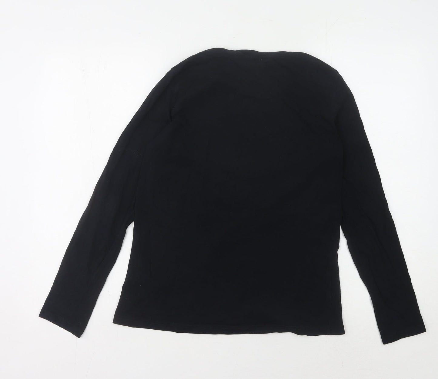 Diesel Men's Black Logo Long Sleeve T-Shirt Size M