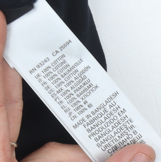 Diesel Men's Black Logo Long Sleeve T-Shirt Size M