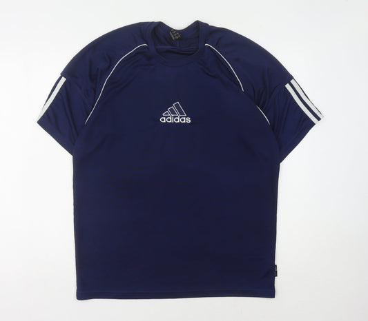 Adidas Men's Blue Athletic Jersey T-Shirt Medium