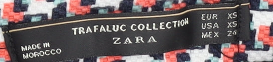 Zara Women's XS Multicoloured Geometric Shorts