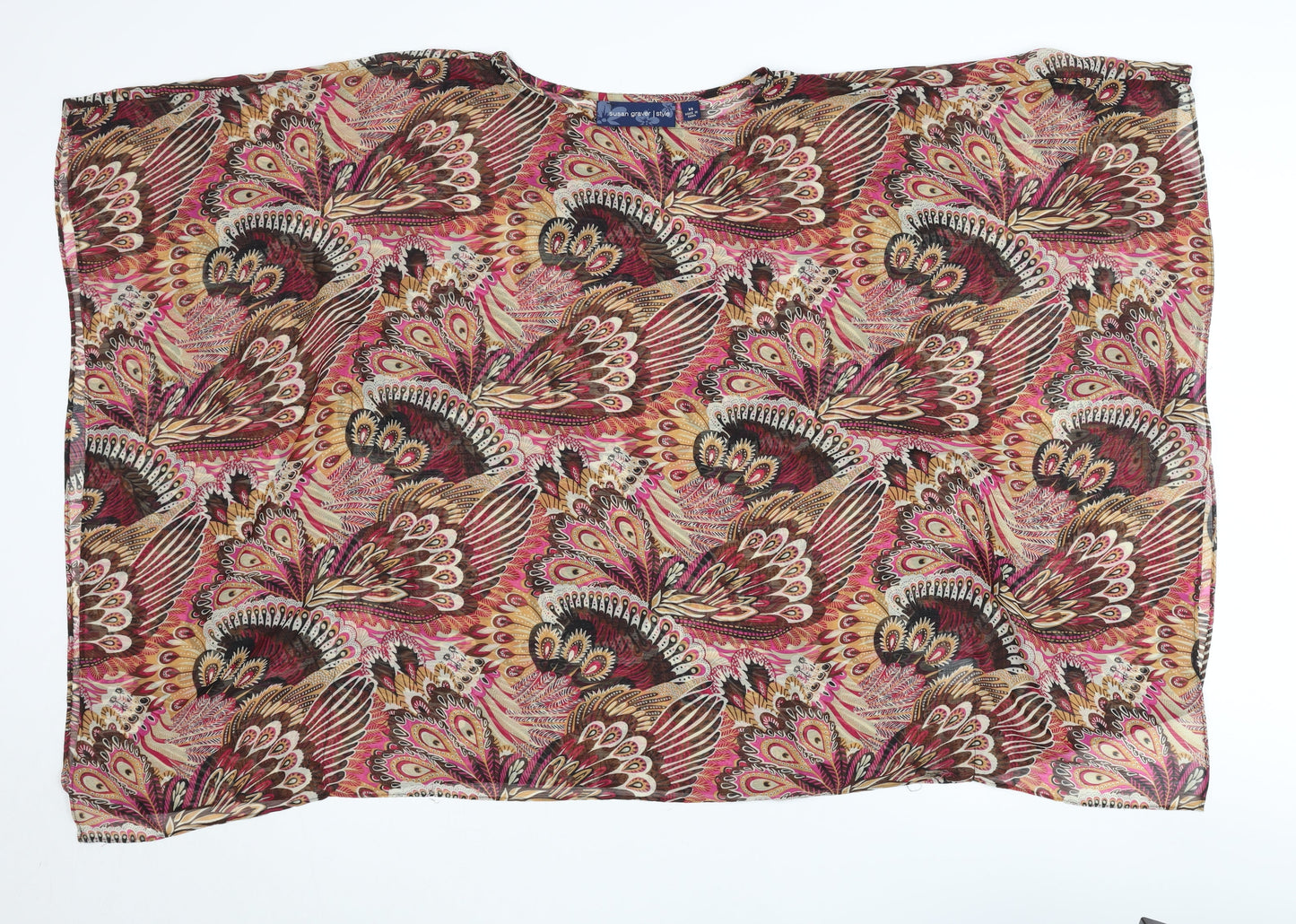 Susan Graver Women's XS Multicoloured Paisley Blouse