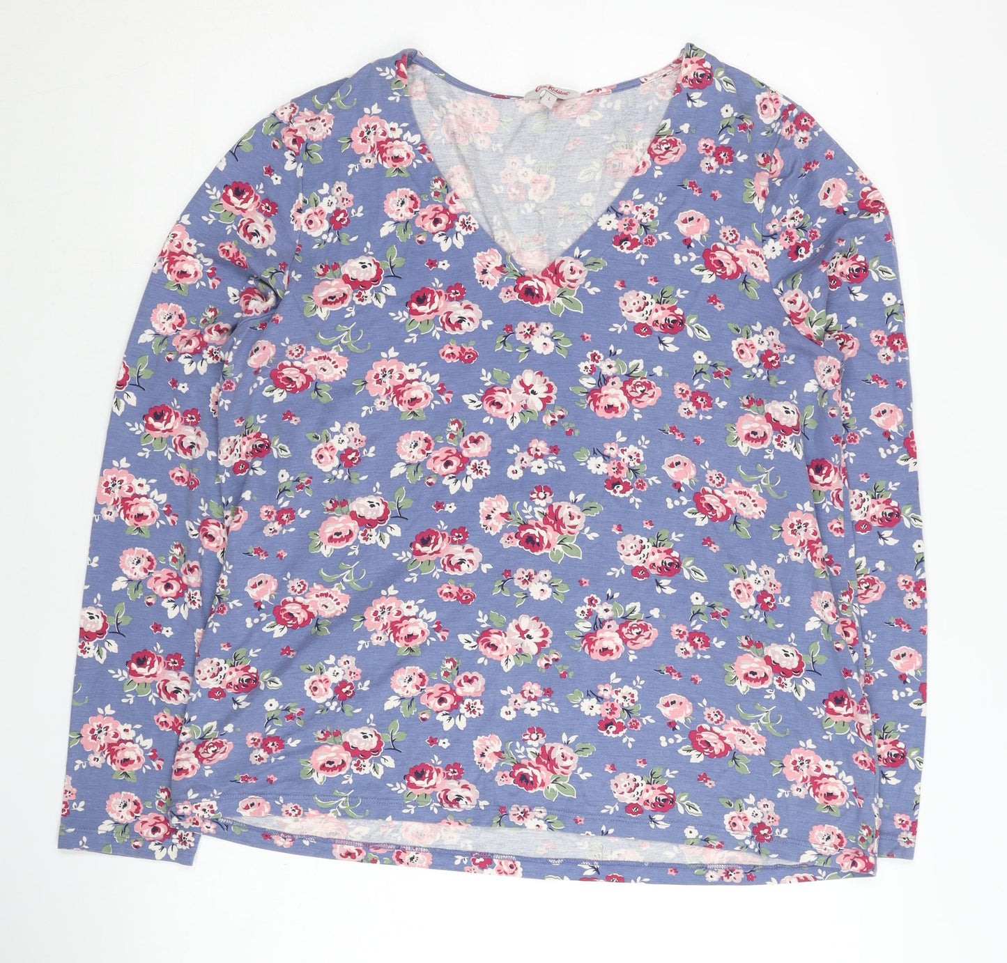 Cath Kidston Womens Multicolour Floral V-Neck Long Sleeve T-Shirt