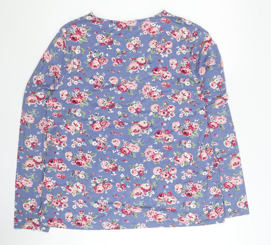 Cath Kidston Womens Multicolour Floral V-Neck Long Sleeve T-Shirt