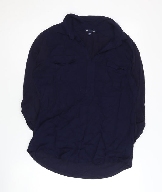 Gap Women's Blue Blouse - Size L
