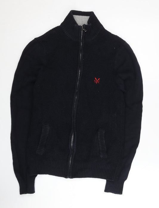 Crew Clothing Co. Men's Black Knit Jacket - Medium