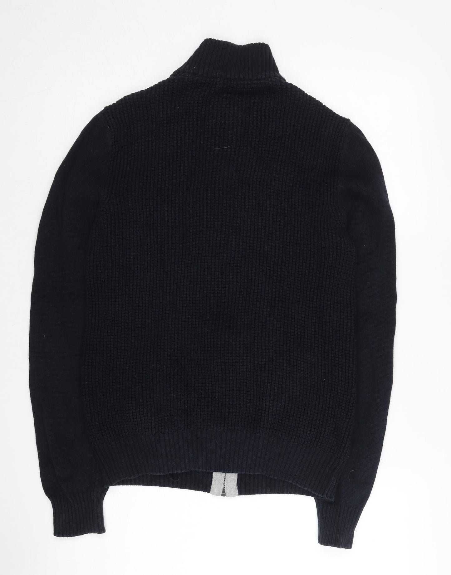 Crew Clothing Co. Men's Black Knit Jacket - Medium