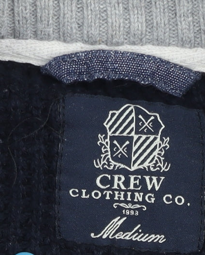 Crew Clothing Co. Men's Black Knit Jacket - Medium