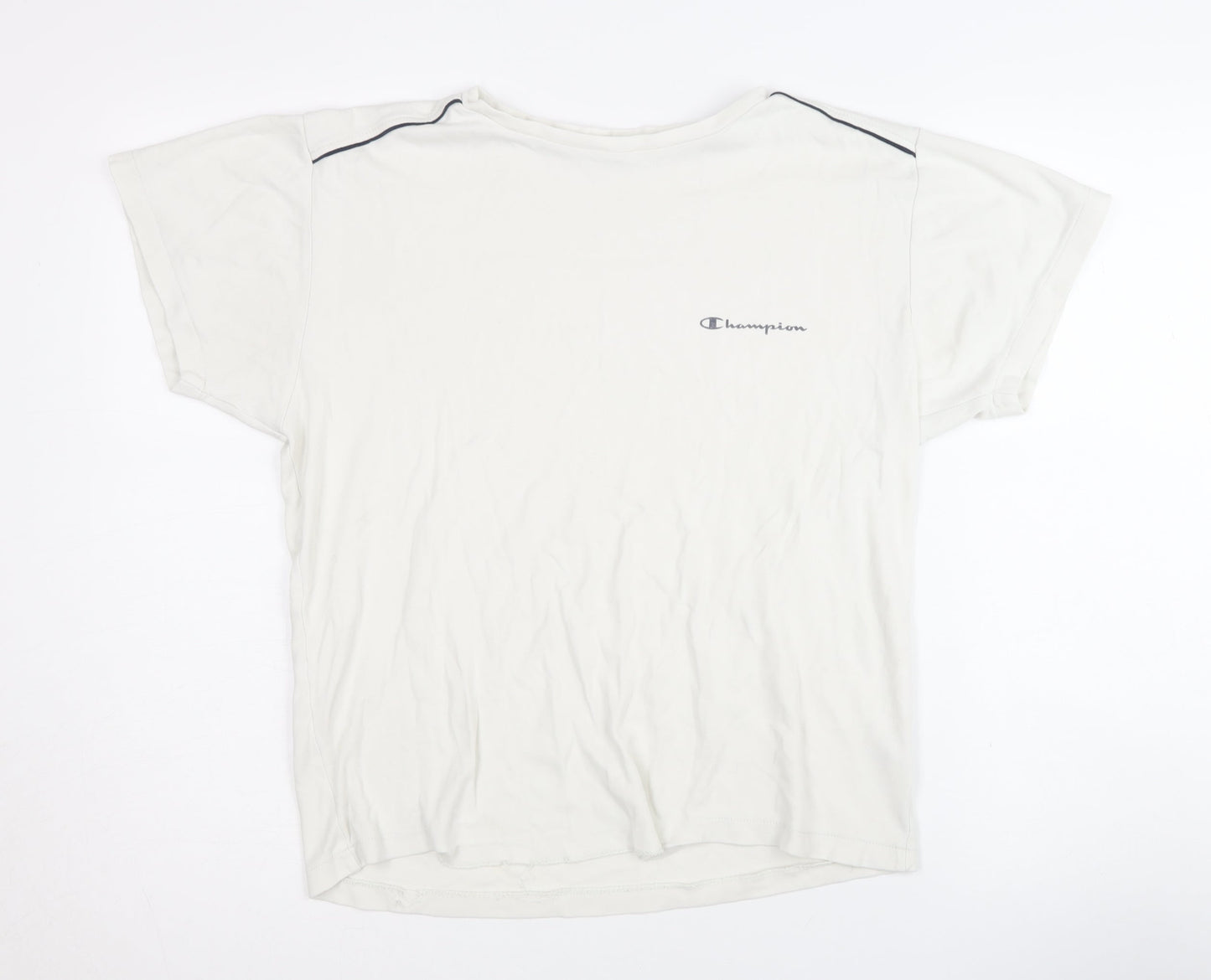 Champion Unisex White T-Shirt, Large, Casual Basic Wear