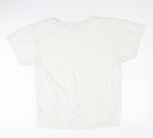 Champion Unisex White T-Shirt, Large, Casual Basic Wear