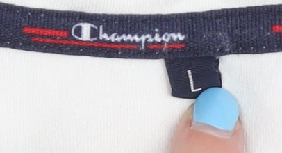 Champion Unisex White T-Shirt, Large, Casual Basic Wear